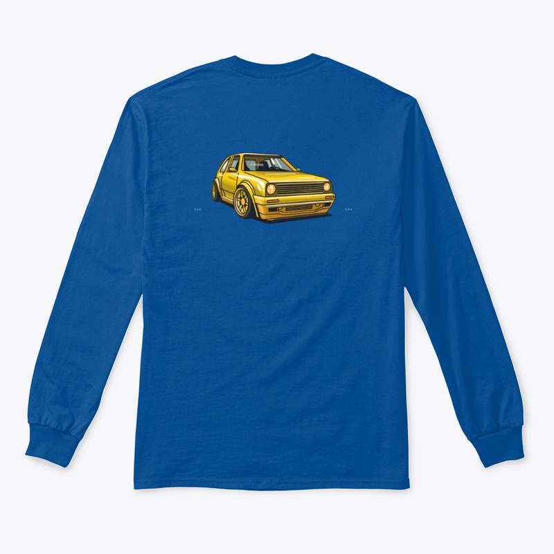 Yellow vintage car design