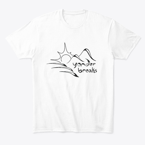 Words + Waves White T-Shirt Front