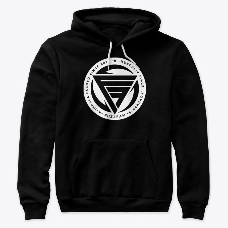 FuzzFam Premium Hoodie (white logo)