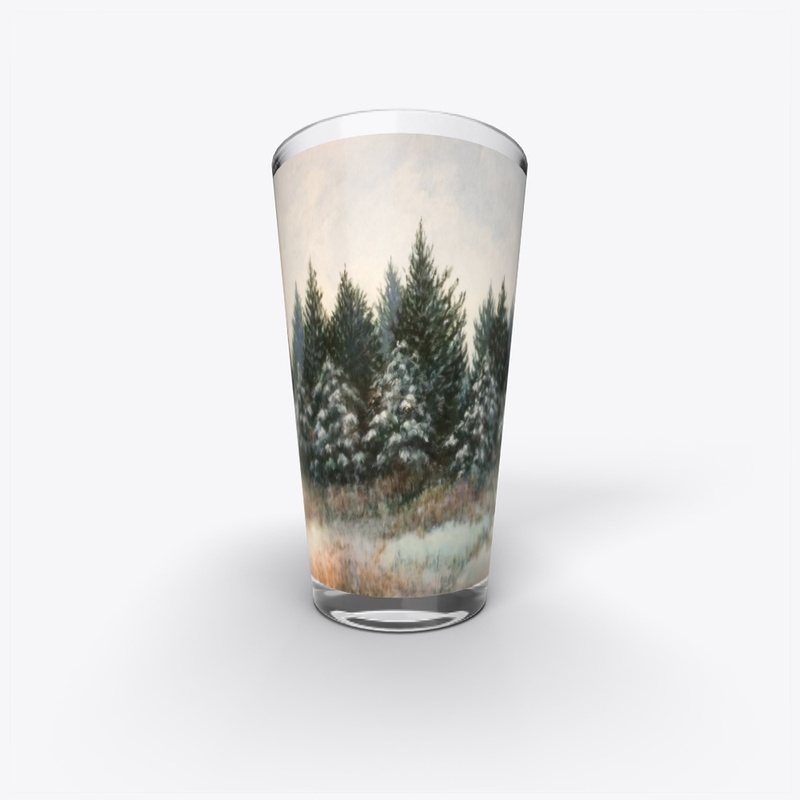 Pine Trees With Snow