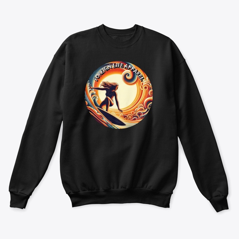 Foreign Life Women's Poster Surf Tee