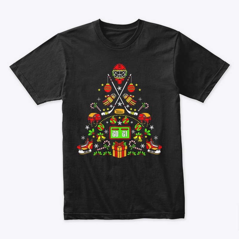 ICE HOCKEY CHRISTMAS TREE WINTER SPORT H