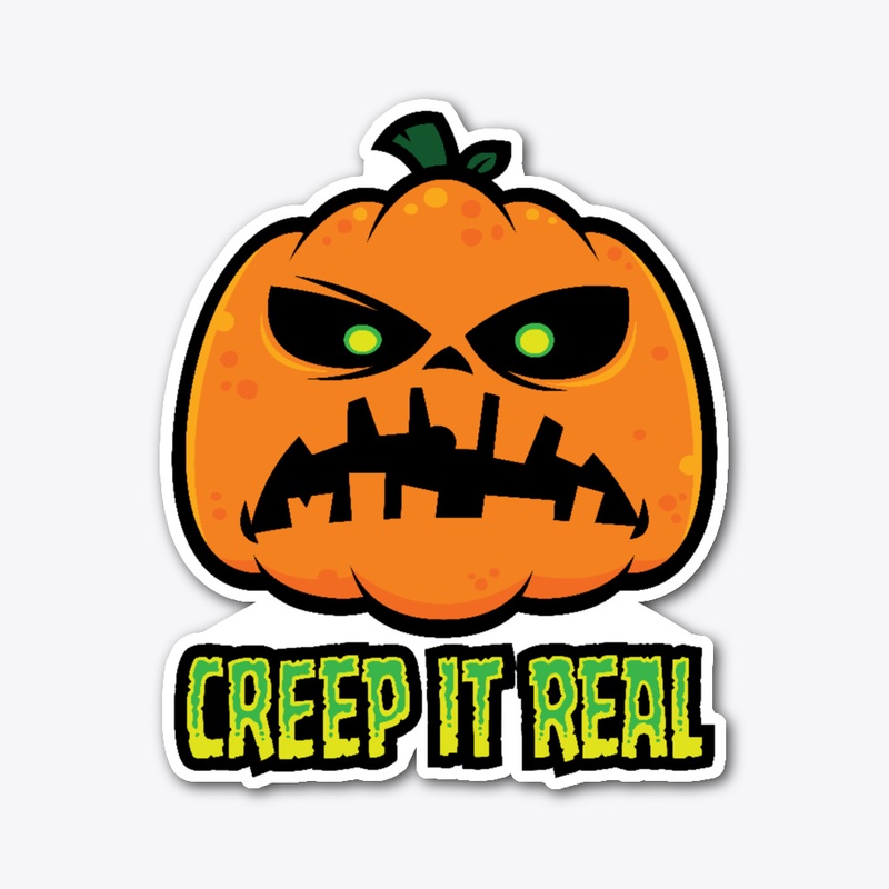 Creep It Real Grumpy Halloween Pumpkin