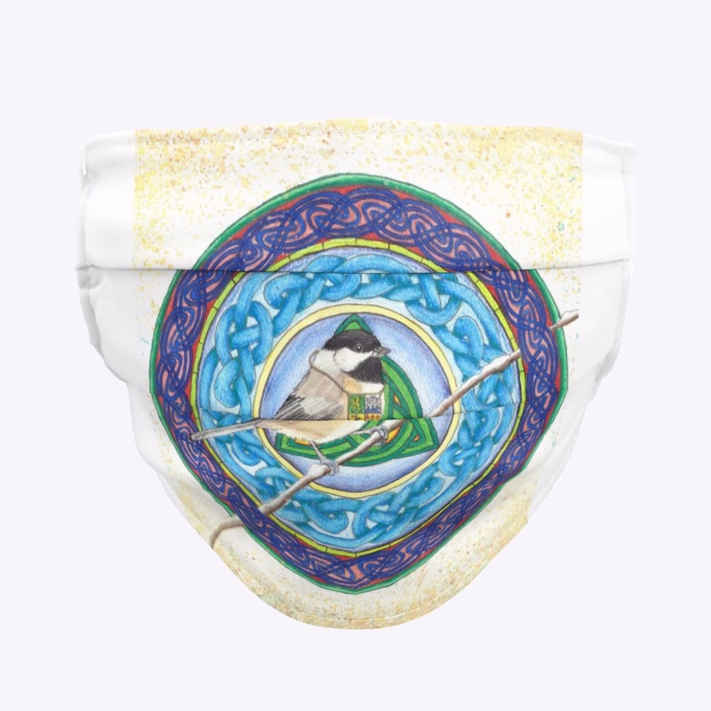 Bird Mandala - Black-capped Chickadee