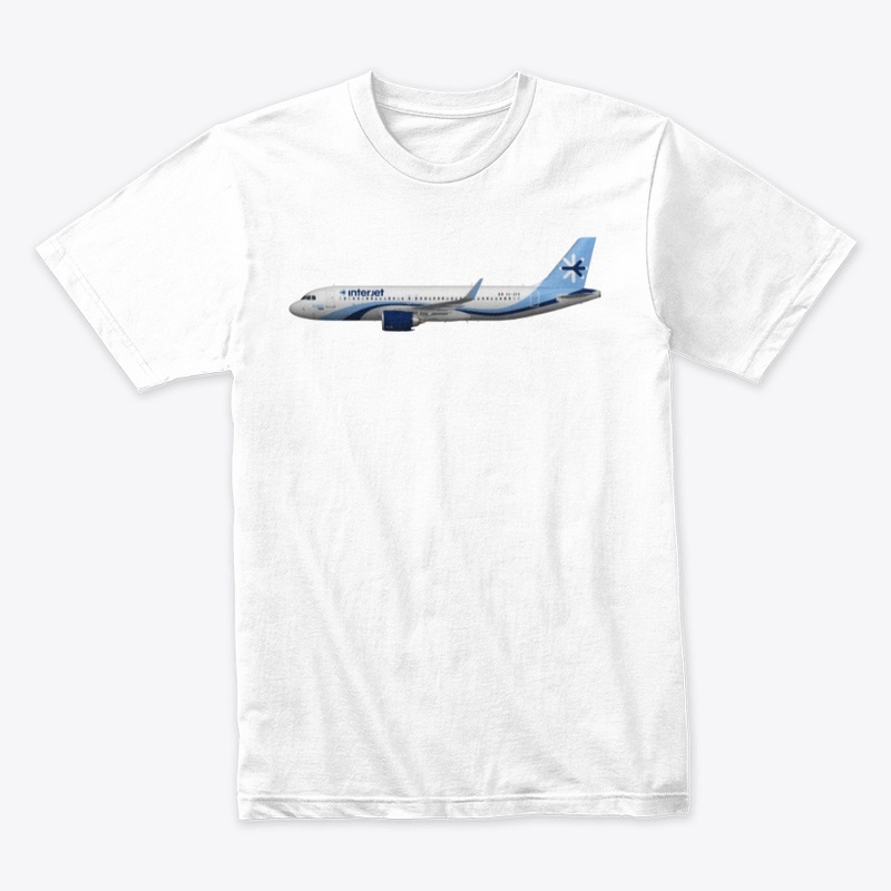 Camiseta Interjet A320 + Logo  *