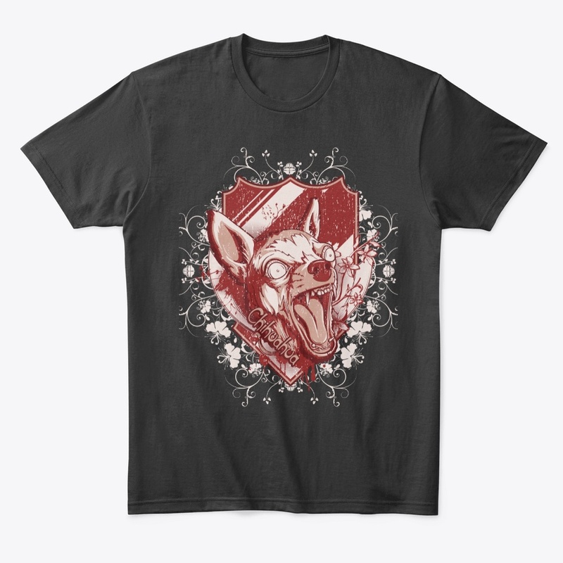 Chihuahua on a Floral Background