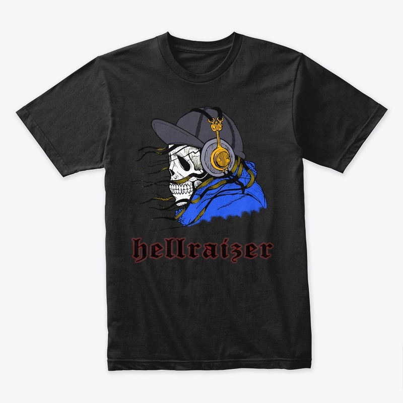 HellRaizer Skull, Headphones and Cap
