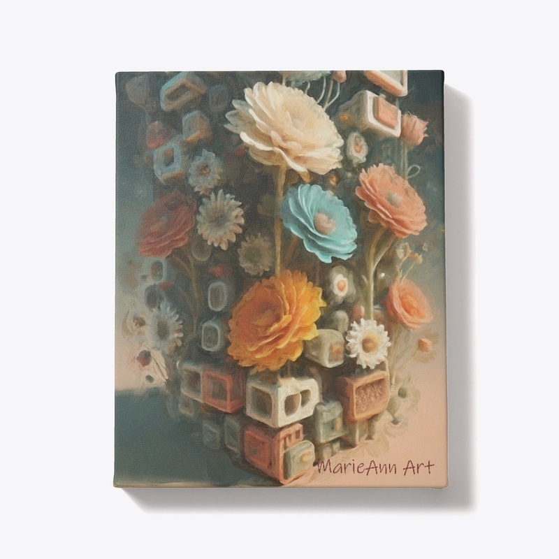 Boxed Flowers, art by MarieAnn