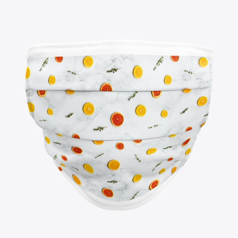 Grapefruit and tangerine pattern