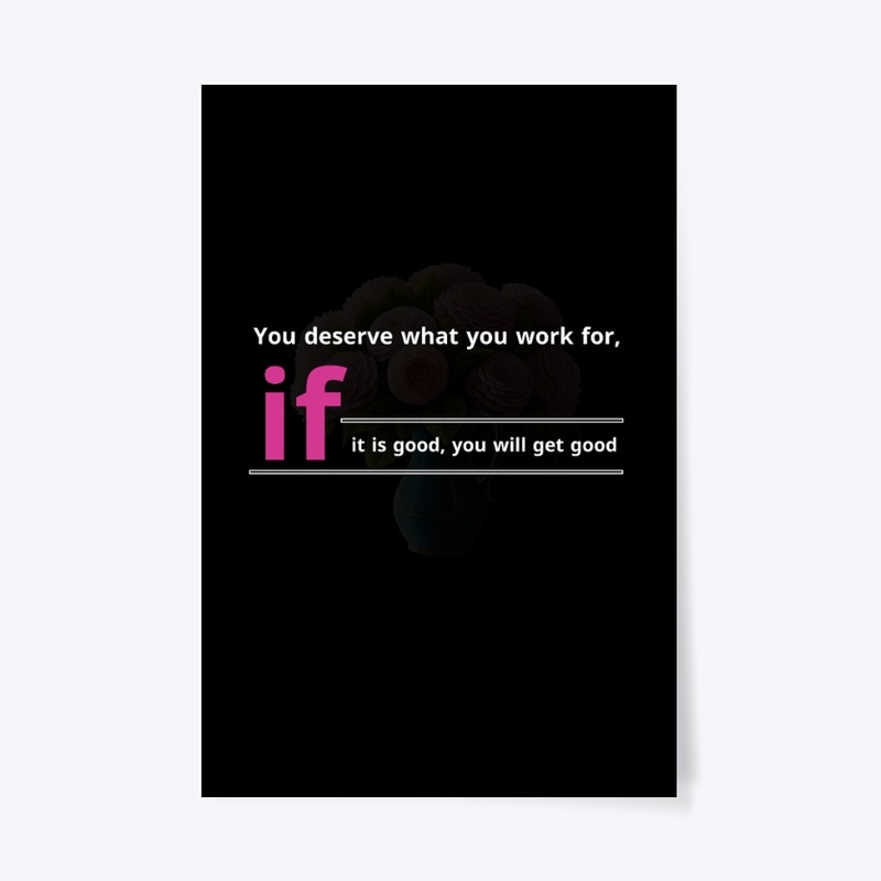 mug and poster with Inspirational words.