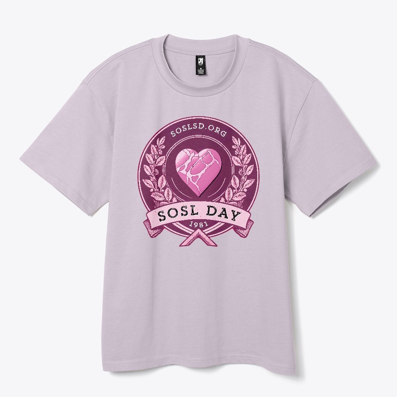 SOSL day heavy tee in rosewine