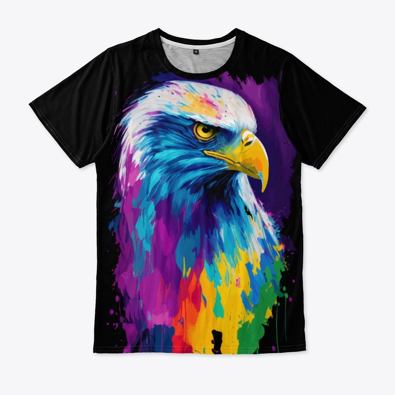 Colorful Vibrant Eagle | Rightward look