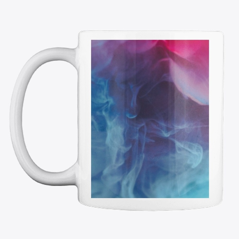 Blue, Red and Black Smoke