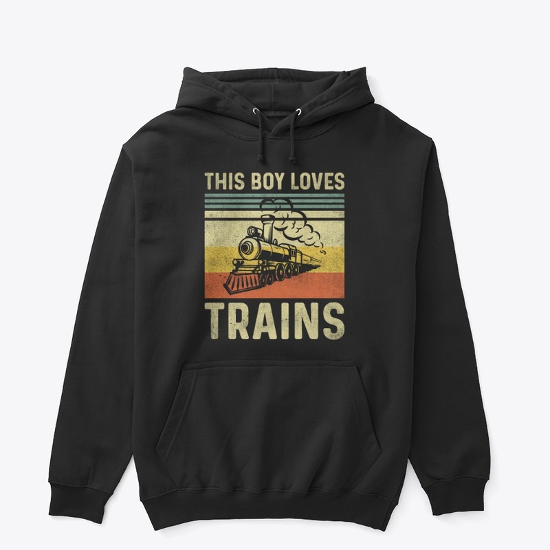 This Boy Loves Trains - Steam Locomotive