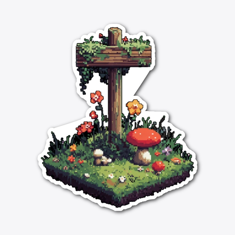 Nature’s Bicycle Pixel Artwork