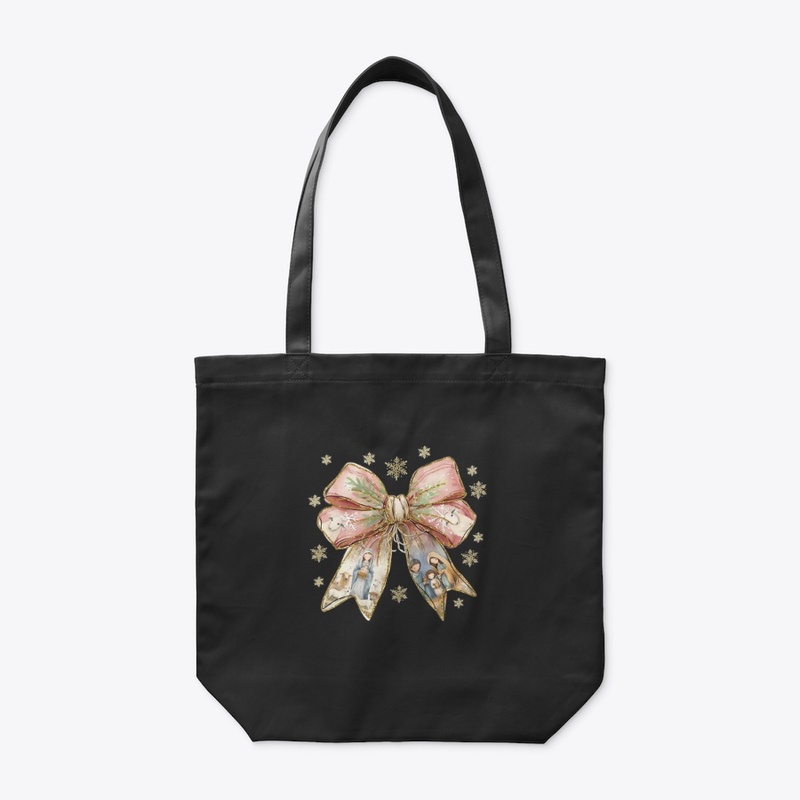 Jesus Christmas Coquette Bow