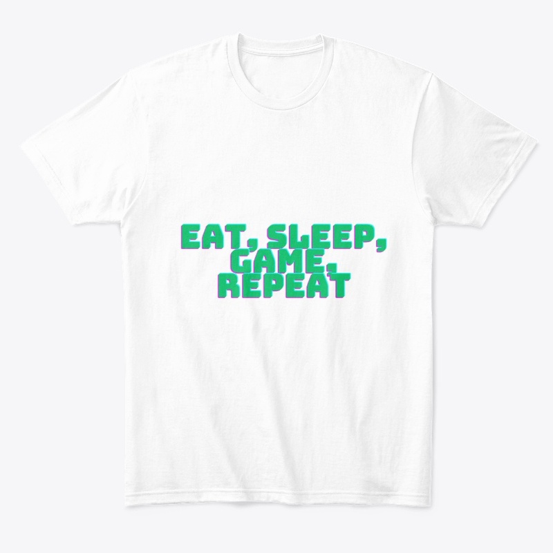 Eat, Sleep, Game, Repeat T-Shirt Design