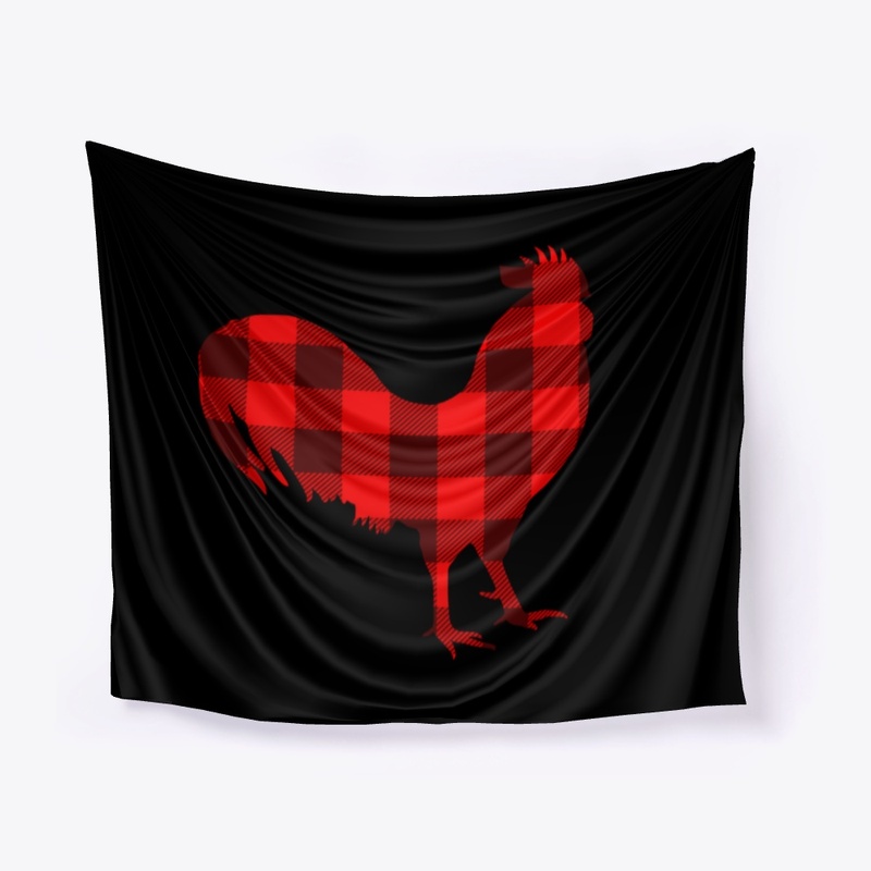 Plaid Christmas Rooster