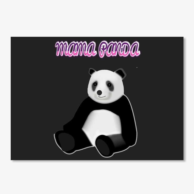 Mama Panda T-Shirt designs
