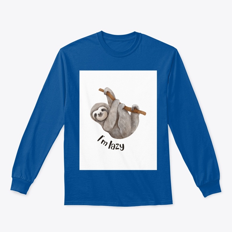 I AM LASY t shirt design 