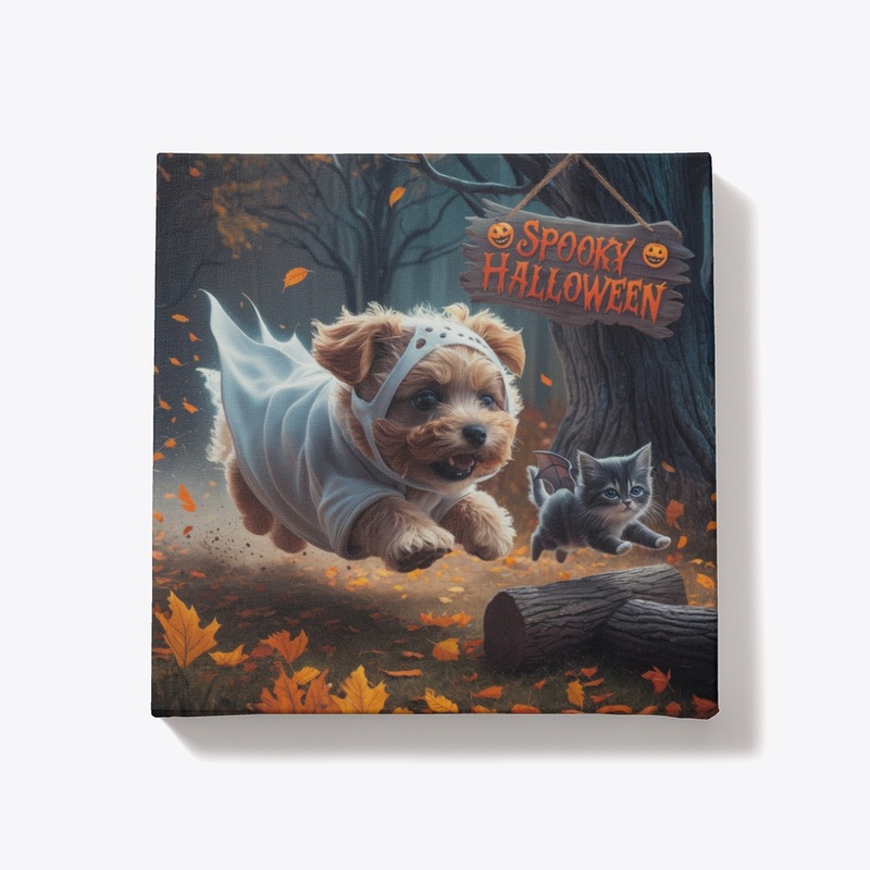 Spooky Halloween Pet Canvas