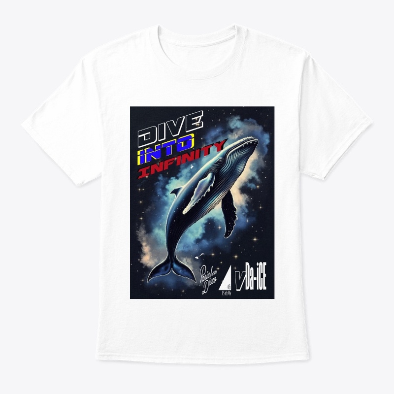 Dive Into Infinity Dark Whale Unisex Tee