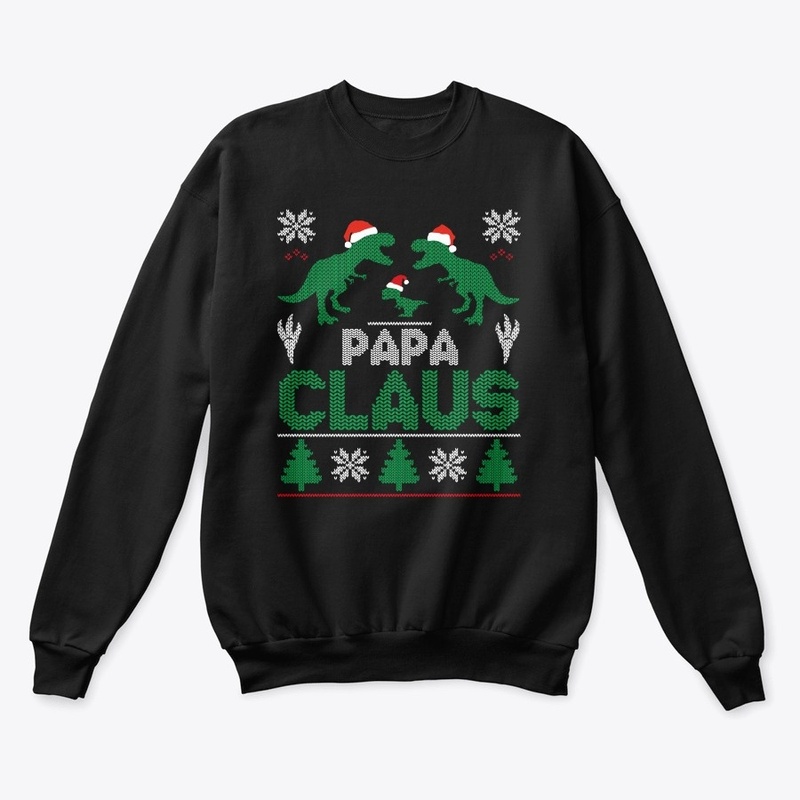 Mens Funny Papa Claus Christmas T-Shirt 
