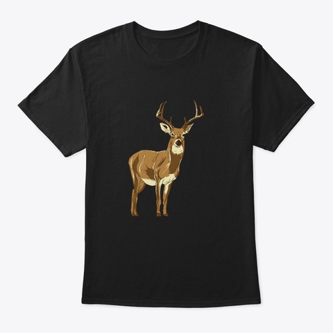 Wild And Free Hunter Outfit Design Black T-Shirt Front