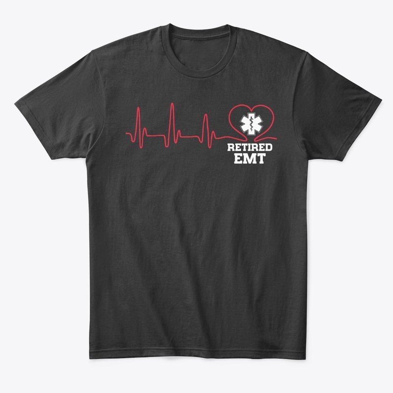 Retired EMT Heartbeat Shirt 