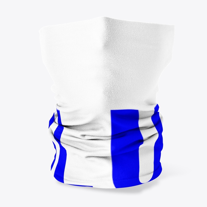 Bed white and blue funny independence na