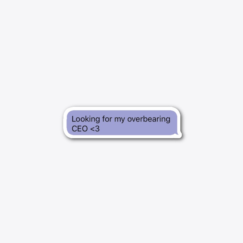CEO Pastel Purple Sticker