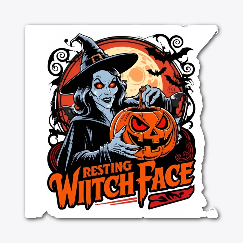 "Resting Witch Face" Halloween T-shirt 