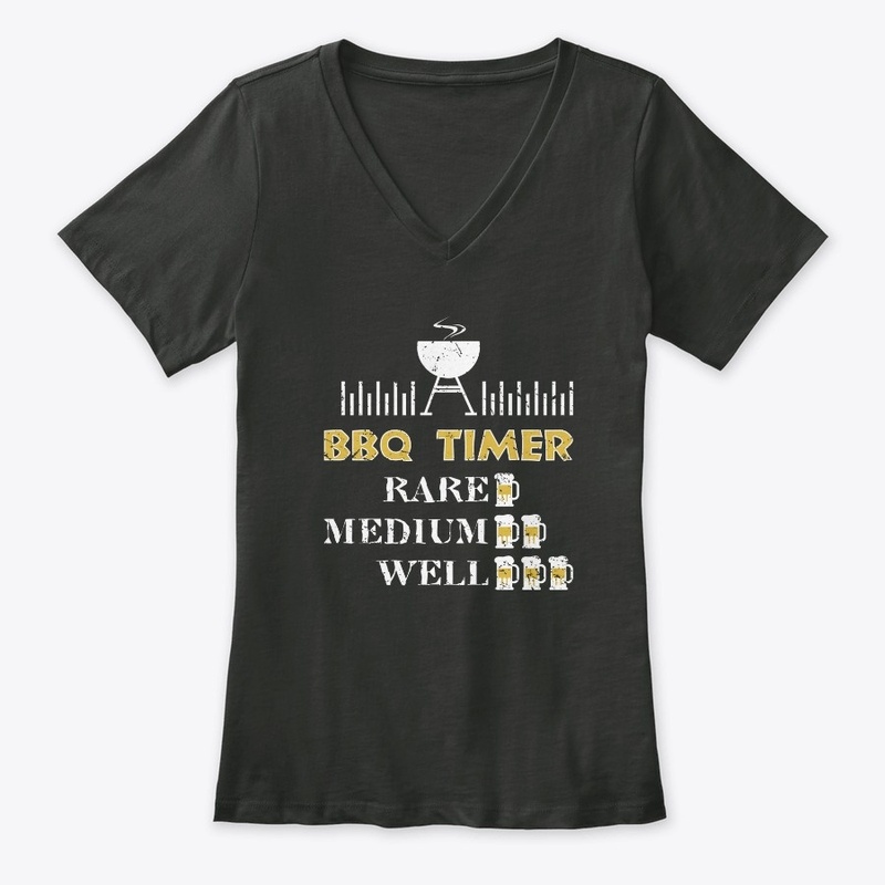 BBQ Timer Barbecue Shirt Funny Grill Gri