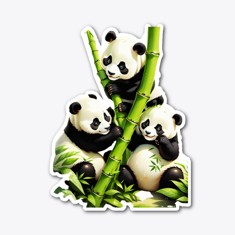 Cute Panda playing together Shirts