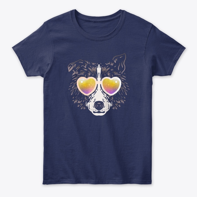 Cute Dog in Sunglasses (Colored+sg05)