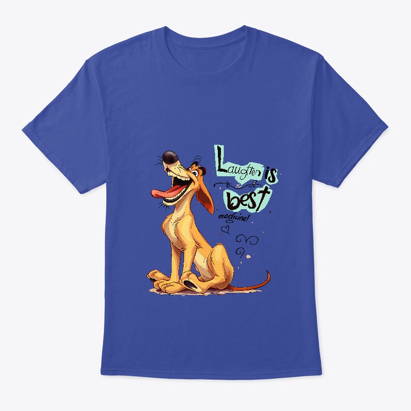 Happy dog ​​laughing