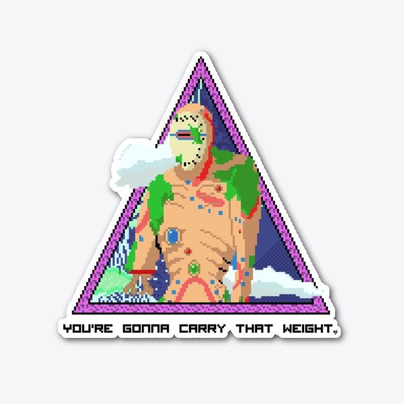 Pixel God Sticker