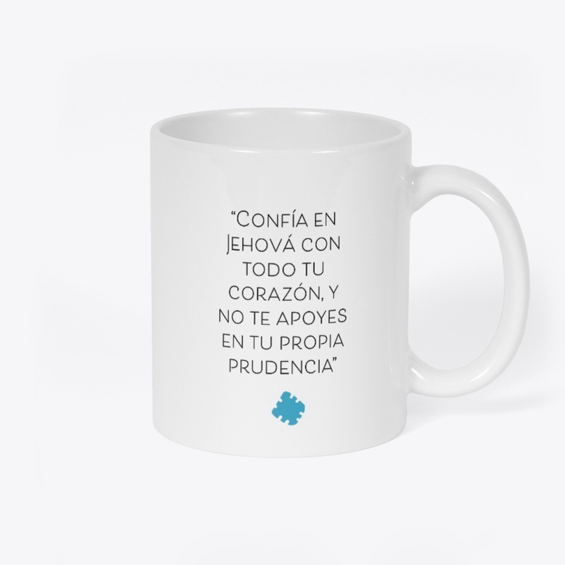 Taza con versículo Proverbios 3:5