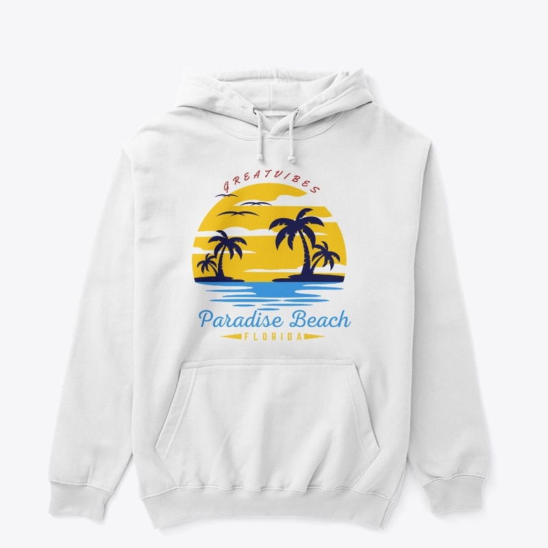 “PARADISE BEACH" Florida Men's Hoodie.