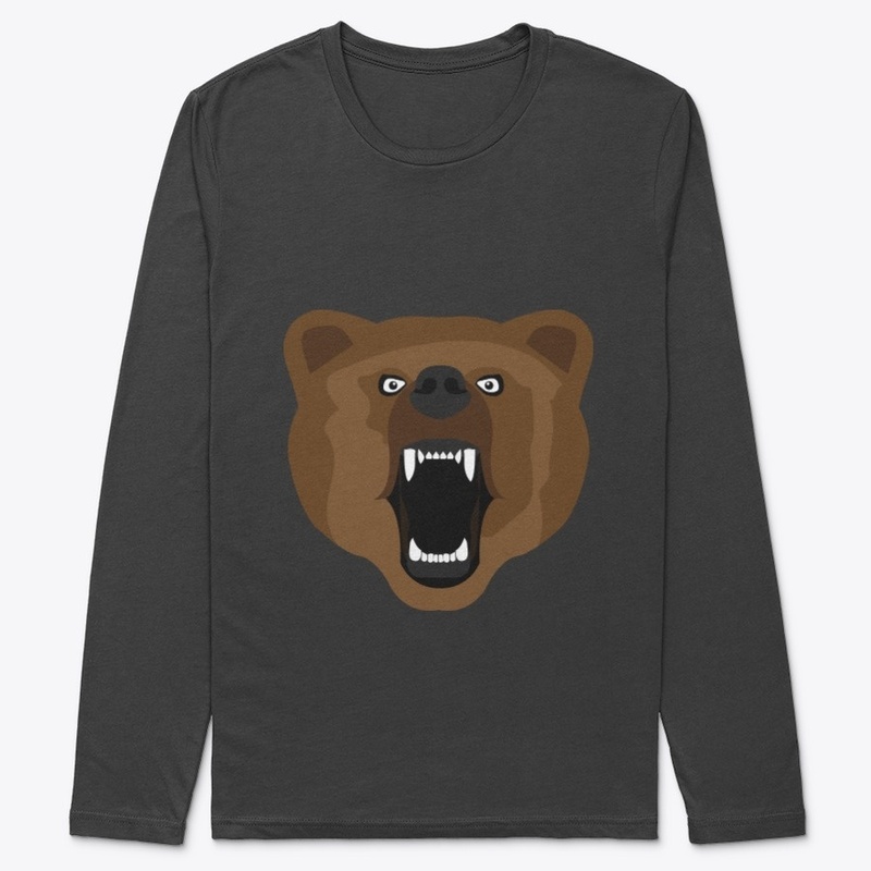 Premium Long Sleeve Tee Bear Shape