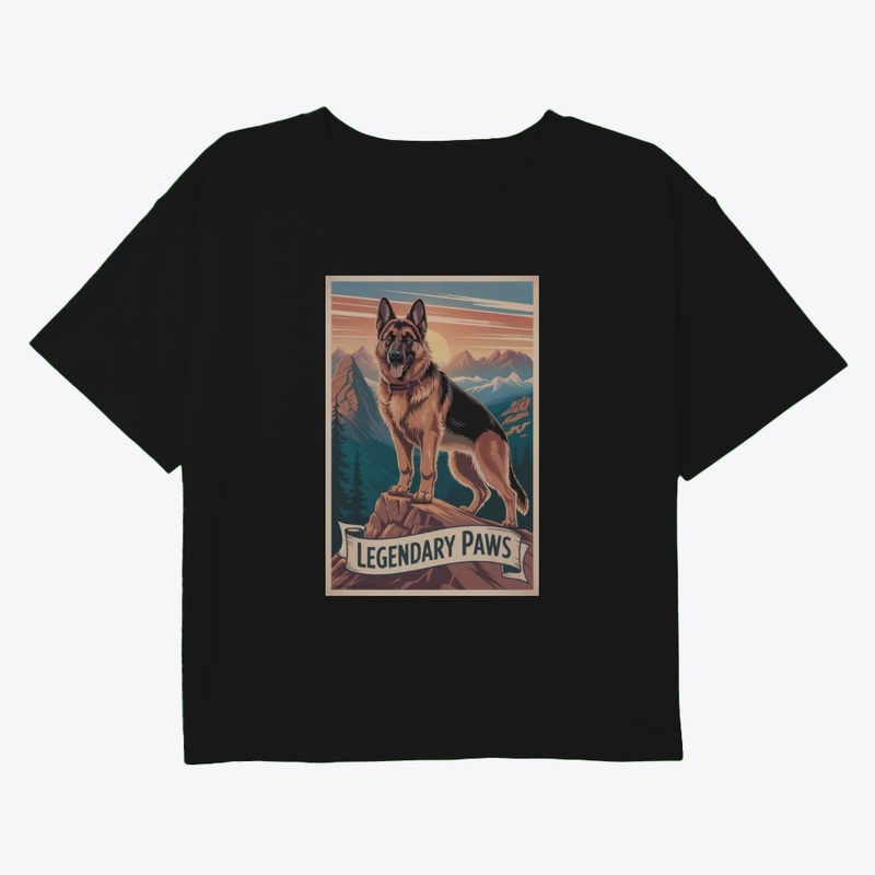 Adventure German Shepherd Poster Tee