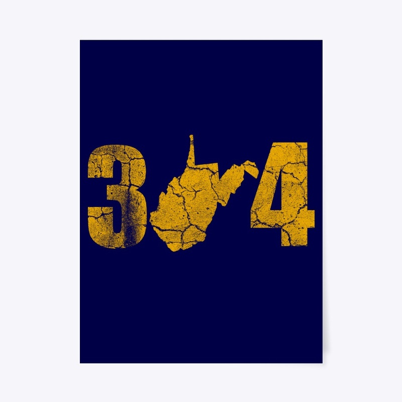 West Virginia 304 State Map