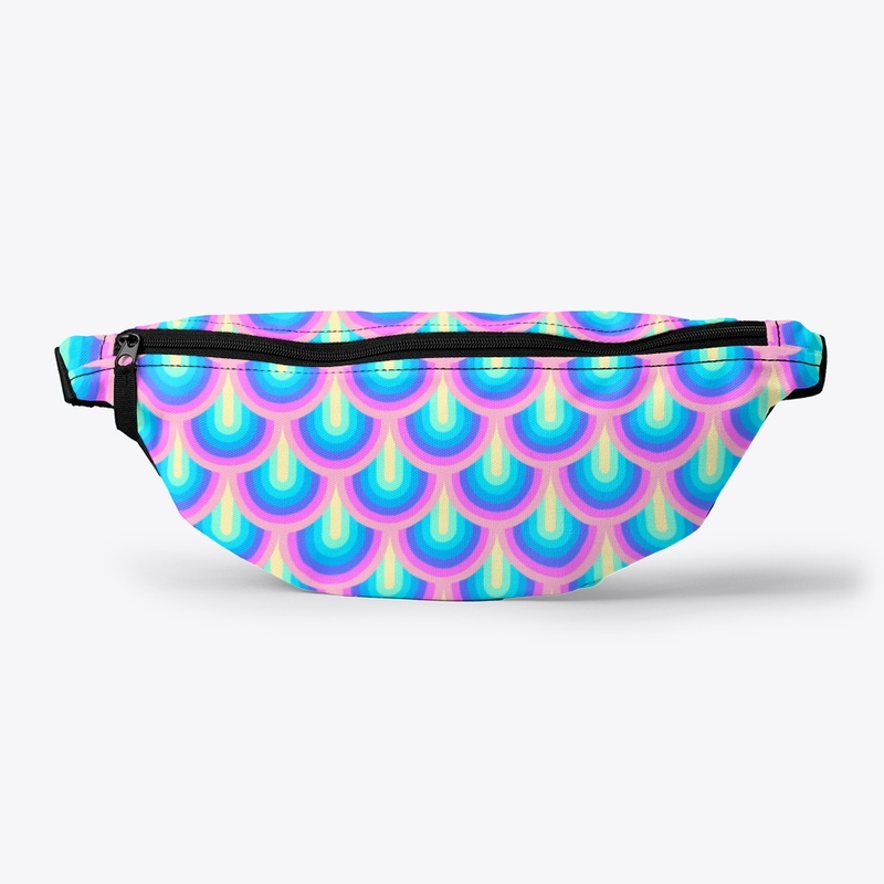 Neon Rainbow Fanny Pack