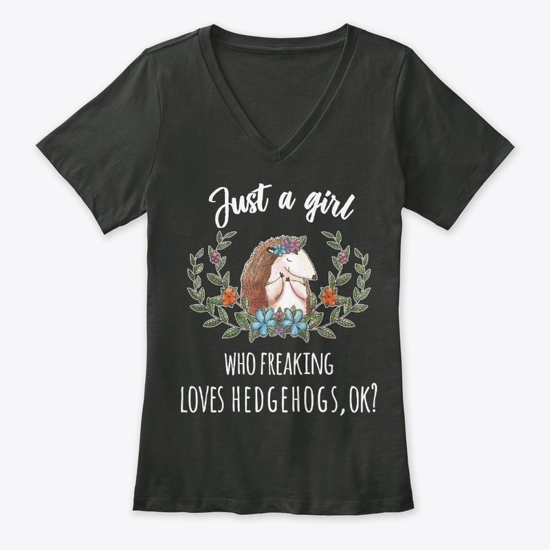 Girl Freaking Loves Hedgehogs Boho Style