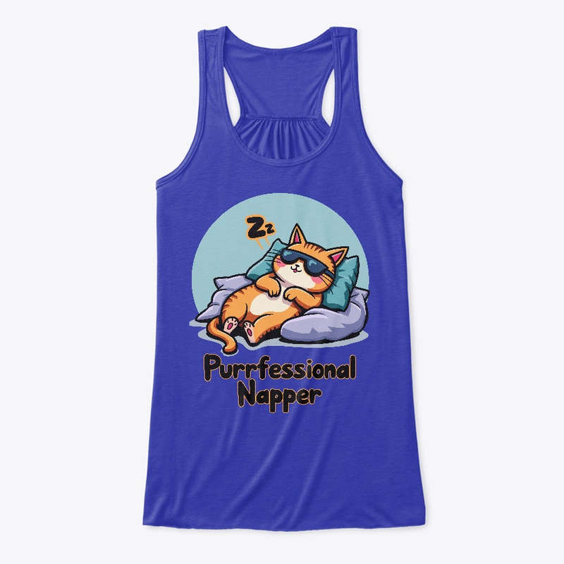 Purrfessional Napper- Funny Cat