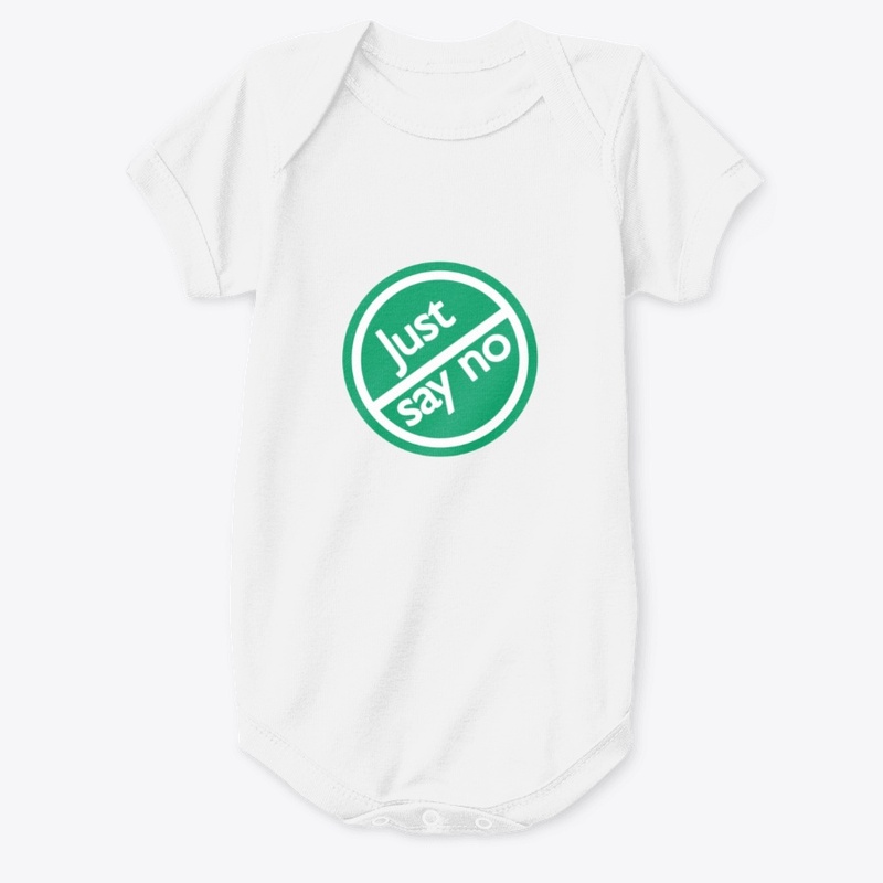 Just say NO Classic 80's - White