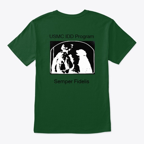 Idd Program Gear  Deep Forest T-Shirt Back