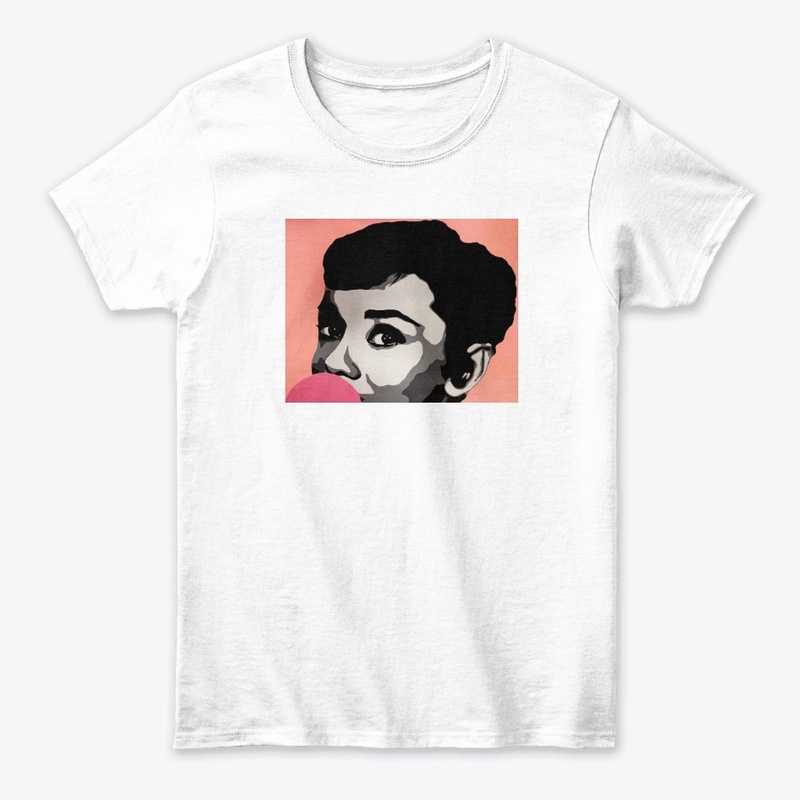 Audrey Hepburn Eyes Landscape