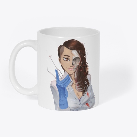 Cold Hands Warm Heart Coffee Mug White T-Shirt Front