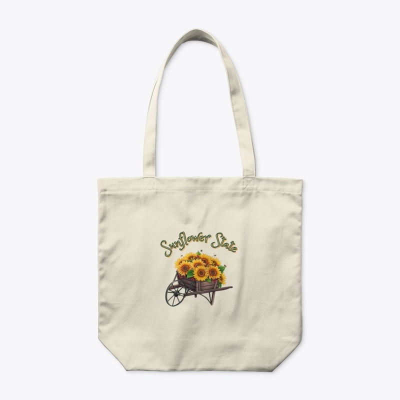 Sunflower State Tote bag, Kansas tote